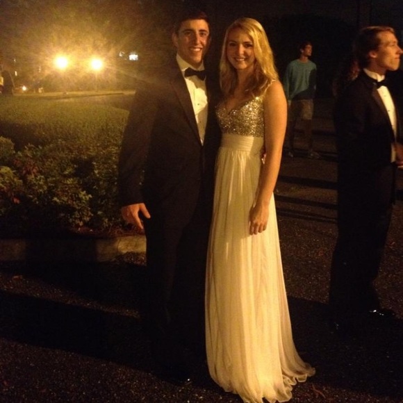 White Prom or Formal Dress - Picture 2 of 6